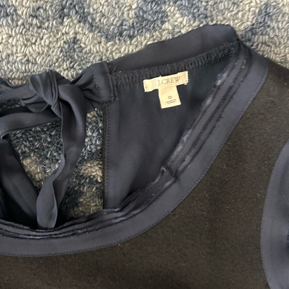 J.Crew Black Dress with Bow Detail